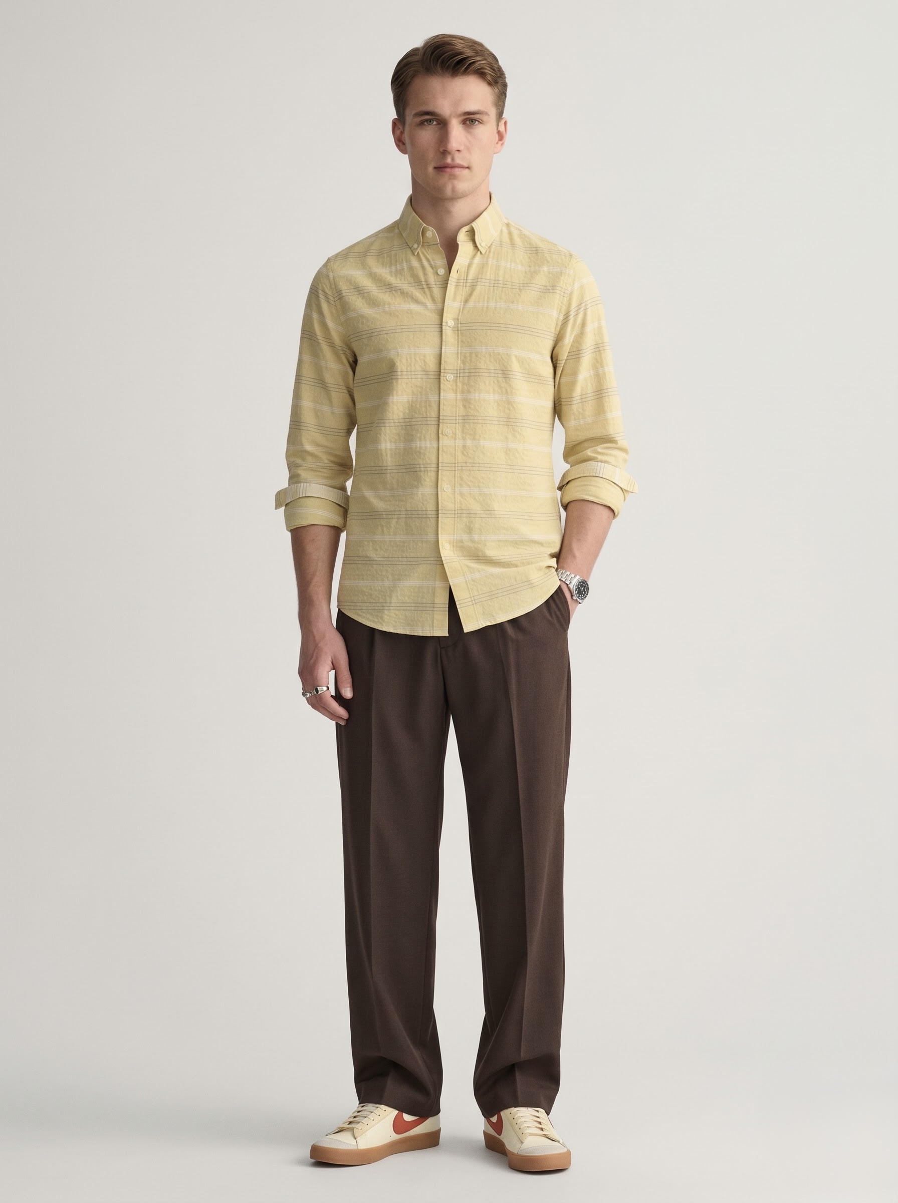 Regular Fit Seersucker Shirt